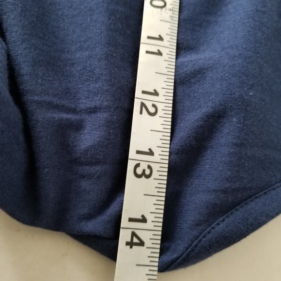 Soft Surroundings Santiago Maxi Flare Dress Navy Blue Summer Spring Pockets Sz S - Picture 9 of 9